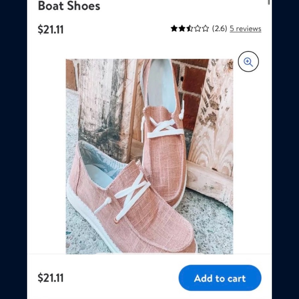 Women Casual Canvas Shoes Slip on Sneakers Deck Shoes Comfort Loafer Deck  Sz8.5